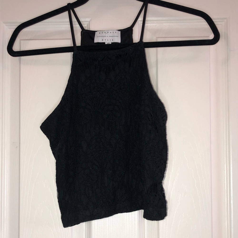 Black Lacey tank top